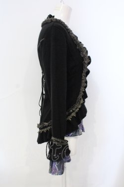 画像2: Ozz oneste / バタフライptボレロレイヤードトップス  ブラック×パープル×ブルー O-25-07-07-058-OO-TO-OW-OS