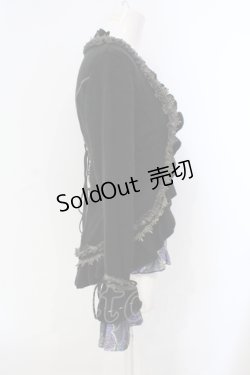 画像2: Ozz oneste / バタフライptボレロレイヤードトップス  ブラック×パープル×ブルー O-25-07-07-058-OO-TO-OW-OS