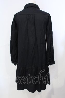 画像3: axes femme / タックロングブラウス M クロ O-25-07-07-060-AX-BL-OW-OS