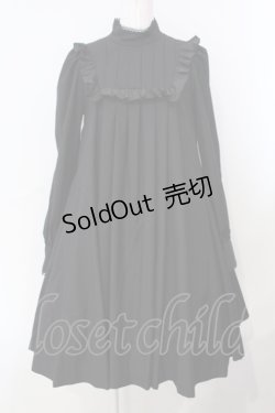 画像1: Sheglit / "Sistina"タックワンピース M ブラック O-25-07-07-007-EL-OP-OW-OS