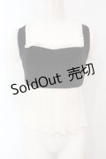 EATME / レースベルベットコンビトップス F クロ×シロ O-25-07-07-066-LO-TO-OW-ZY