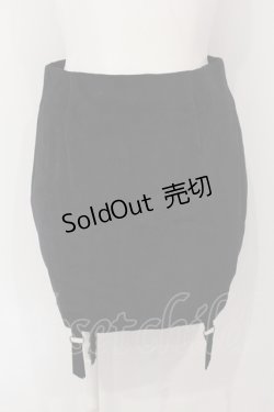 画像1: EATME / ガーターデザインミニスカート F クロ O-25-07-07-067-LO-SK-OW-OS