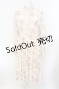 axes femme / ドビー花柄ワンピース M アイボリー O-25-07-07-076-AX-OP-OW-OS