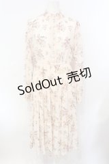 axes femme / ドビー花柄ワンピース M アイボリー O-25-07-07-076-AX-OP-OW-OS