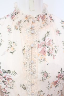 画像2: axes femme / ドビー花柄ワンピース M アイボリー O-25-07-07-076-AX-OP-OW-OS