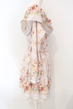 画像2: LIZ LISA / 起毛チェック花パネルワンピース  ラベンダー O-25-07-07-079-LO-OP-OW-OS