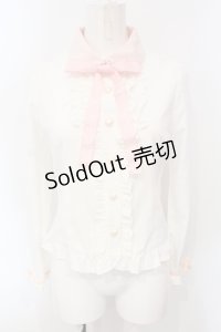 DearMyLove / マイメロディコラボブラウス M シロ×ピンク O-25-07-07-082-EL-BL-OW-OS