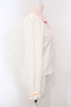 画像2: DearMyLove / マイメロディコラボブラウス M シロ×ピンク O-25-07-07-082-EL-BL-OW-OS