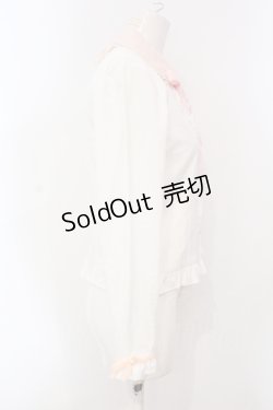 画像2: DearMyLove / マイメロディコラボブラウス M シロ×ピンク O-25-07-07-082-EL-BL-OW-OS