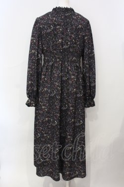 画像3: EATME / 2WAY VINTAGE FLOWER PRINTワンピース M クロ O-25-07-07-090-LO-OP-OW-OS