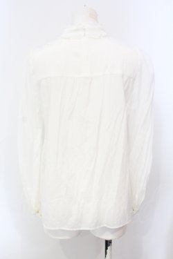 画像2: Franche Lippee / フリルネックプルブラウス M シロ O-25-07-07-094-LO-BL-OW-OS