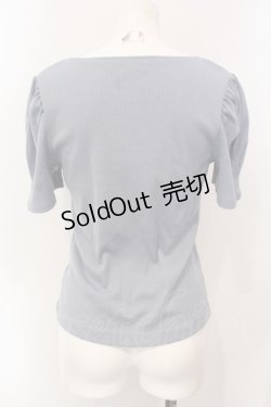 画像2: axes femme POETIQUE / ビスチェ風テレコプルオーバー M アオ O-25-07-07-096-AX-TO-OW-OS