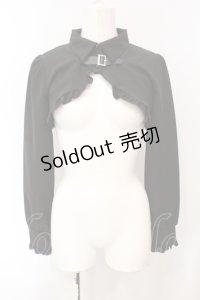 DearMyLove / スクエアバックルフリルショートブラウス M クロ O-25-07-07-099-EL-BL-OW-OS