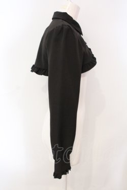 画像2: DearMyLove / スクエアバックルフリルショートブラウス M クロ O-25-07-07-099-EL-BL-OW-OS