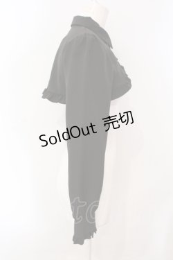 画像2: DearMyLove / スクエアバックルフリルショートブラウス M クロ O-25-07-07-099-EL-BL-OW-OS