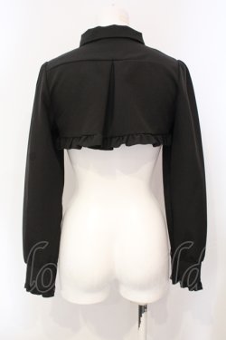 画像3: DearMyLove / スクエアバックルフリルショートブラウス M クロ O-25-07-07-099-EL-BL-OW-OS