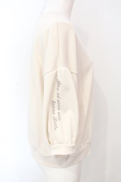 画像2: axes femme POETIQUE / キャット刺繍裏毛カットプルオーバー M キナリ O-25-07-07-100-AX-TO-OW-OS