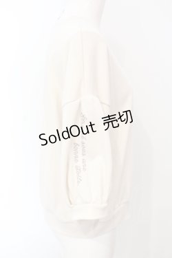 画像2: axes femme POETIQUE / キャット刺繍裏毛カットプルオーバー M キナリ O-25-07-07-100-AX-TO-OW-OS