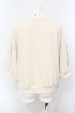 画像3: axes femme POETIQUE / キャット刺繍裏毛カットプルオーバー M キナリ O-25-07-07-100-AX-TO-OW-OS