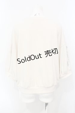 画像3: axes femme POETIQUE / キャット刺繍裏毛カットプルオーバー M キナリ O-25-07-07-100-AX-TO-OW-OS