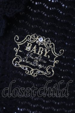 画像2: BABY,THE STARS SHINE BRIGHT / Petitスカラップ透かし編みボレロ  クロ O-25-07-07-010-BA-TO-IG-OS