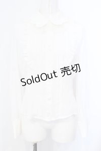 Innocent World / スカラップ衿ブラウス M シロ O-25-07-07-015-IW-BL-IG-OS