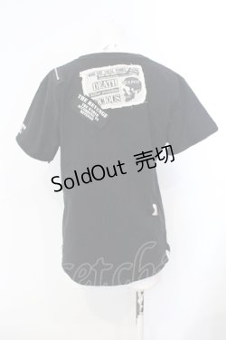 画像3: SEX POT ReVeNGe / ジップ配色プリントTシャツ M ブラック×イエロー O-25-07-07-025-SP-TS-IG-OS
