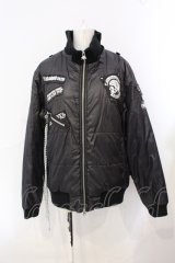 MAD / パッチチェーンダウンジャケット M ブラック O-25-07-07-026-PU-CO-IG-OS