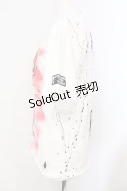 画像2: SEX POT ReVeNGe / スカルボムプリントダメージTシャツ M ホワイト O-25-07-07-027-SP-TS-IG-OS