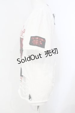 画像2: SEX POT ReVeNGe / ジップチェーンプリントダメージTシャツ M ホワイト O-25-07-07-028-SP-TS-IG-OS
