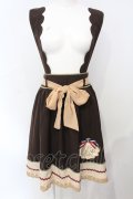axes femme POETIQUE / サス付きビスケットスカート  ブラウン O-25-07-08-040-AX-SK-IG-OS