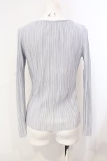 画像2: mon lily / ランジェリーライクリブトップス M シルバー O-25-07-08-004-LO-TO-OW-ZT013 (2)