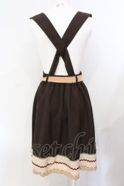 画像4: axes femme POETIQUE / サス付きビスケットスカート  ブラウン O-25-07-08-040-AX-SK-IG-OS