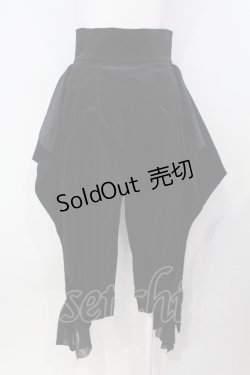 画像3: BPN / 裾リボン変形別珍王子パンツ M ブラック O-25-07-08-045-GO-PA-OW-ZY