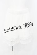 axes femme POETIQUE / 調節リボン付ミニペチパンツ M シロ O-25-07-08-048-AX-PA-OW-OS