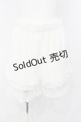 axes femme POETIQUE / 調節リボン付ミニペチパンツ M シロ O-25-07-08-048-AX-PA-OW-OS