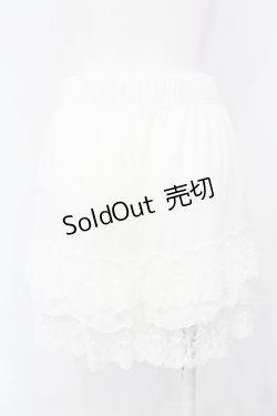 画像3: axes femme POETIQUE / 調節リボン付ミニペチパンツ M シロ O-25-07-08-048-AX-PA-OW-OS