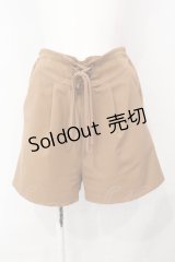 DearMyLoveRose / 選べる丈レースアップパンツ ショート丈M モカ O-25-07-08-050-EL-PA-OW-OS