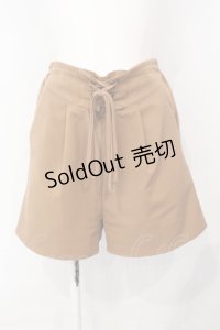 DearMyLoveRose / 選べる丈レースアップパンツ ショート丈M モカ O-25-07-08-050-EL-PA-OW-OS