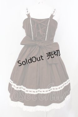 画像4: BABY,THE STARS SHINE BRIGHT / ハート刺繍ジャンパースカート  ブラウン O-25-07-08-051-BA-OP-OW-OS