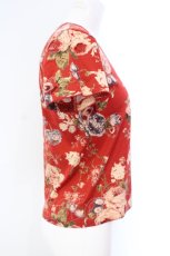 画像2: WONDERFUL WORLD / ローズ柄Tシャツ  アカ O-25-07-08-060-LO-TS-IG-ZT197 (2)