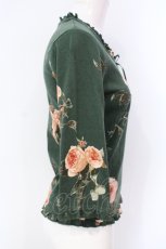画像2: PINK HOUSE / サテンリボンローズカットソー  グリーン O-25-07-08-061-LO-TO-IG-ZT465 (2)