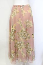 画像4: KANEKO ISAO / ブーケ柄シースルースカート  ピンク O-25-07-08-067-EL-SK-IG-ZT053 (4)