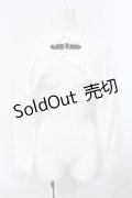 DearMyLove / スクエアバックルフリルショートブラウス M オフシロ O-25-07-08-010-EL-BL-OW-OS