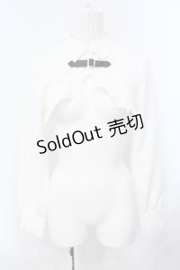 DearMyLove / スクエアバックルフリルショートブラウス M オフシロ O-25-07-08-010-EL-BL-OW-OS