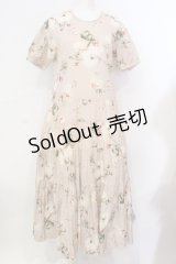 WONDERFUL WORLD / オールドローズ半袖ワンピース  ピンク O-25-07-08-084-LO-OP-IG-ZI