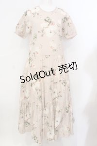 WONDERFUL WORLD / オールドローズ半袖ワンピース  ピンク O-25-07-08-084-LO-OP-IG-ZI