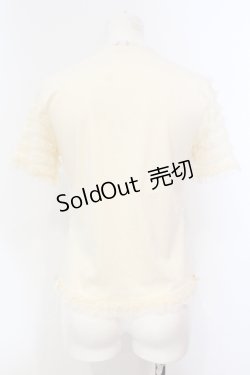 画像4: PINK HOUSE / ドットチュールTシャツ  アイボリー O-25-07-08-089-LO-TO-IG-OS