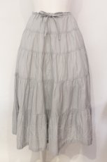 画像1: KANEKO ISAO / タックスカート  グレー O-25-07-08-092-EL-SK-IG-ZT034 (1)