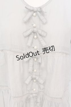 画像2: WONDERFUL WORLD / タック段々ブラウス  グレー O-25-07-08-093-LO-BL-IG-ZI